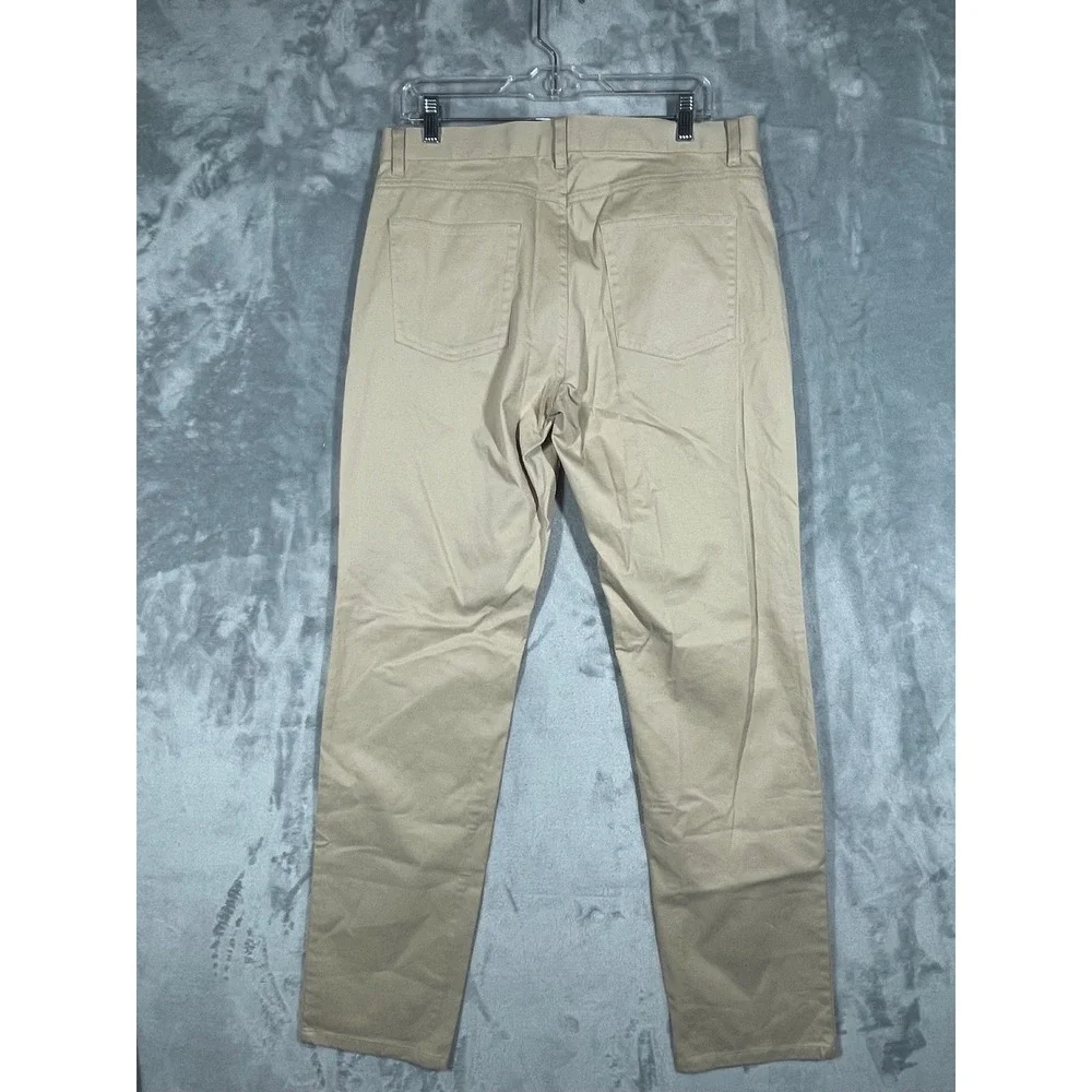 Brooks Brothers Mens Khaki Chino Pants Polyester Blend Casual W36 L32
